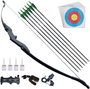 D&Q Archery Bow and Arrow Set for adults, beginner takedown recurve bow